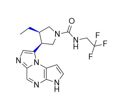 烏帕替尼雜質(zhì)05,(3R,4S)-3-ethyl-4-(3H-imidazo[1,2-a]pyrrolo[2,3-e]pyrazin-8-yl)-N-(2,2,2-trifluoroethyl)pyrrolidine-1-carboxamide