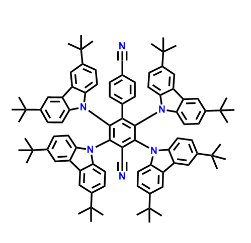 2,3,5,6-四（3,6-二叔丁基-9H-咔唑-9-基）-lI.'-聯(lián)苯I]-4,4'-二腈,2,3,5,6-tetrakis(3,6-di-tert-butyl-9H-carbazol-9-yl)-lI.'-biphenyI]-4,4'-dicarbonitrile