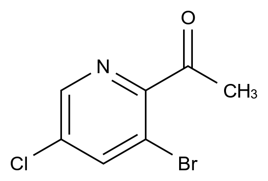 1-（3-溴-5-氯吡啶-2-基）乙烷-1-酮,1-(3-Bromo-5-chloropyridin-2-yl)ethan-1-one