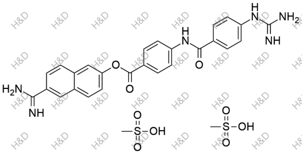 萘莫司他雜質(zhì)21（雙甲磺酸鹽）,Nafamostat Impurity 21  dimethanesulfonate