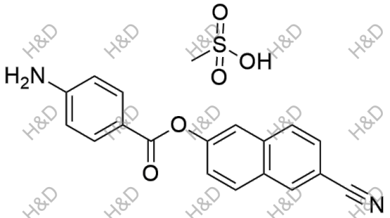 萘莫司他雜質(zhì)31(甲磺酸鹽),Nafamostat Impurity 31(Mesylate)