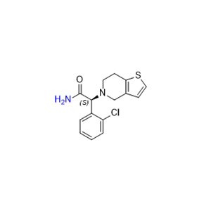 氯吡格雷雜質(zhì)32,(S)-2-(2-chlorophenyl)-2-(6,7-dihydrothieno[3,2-c]pyridin-5(4H)-yl)acetamide