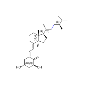 度骨化醇雜質04,(1R,3S,Z)-5-(2-((1R,3aS,7aR,E)-1-((2R,5S)-5,6-dimethylheptan-2-yl)-7a-methyloctahydro-4H-inden-4-ylidene)ethylidene)-4-methylenecyclohexane-1,3-dio