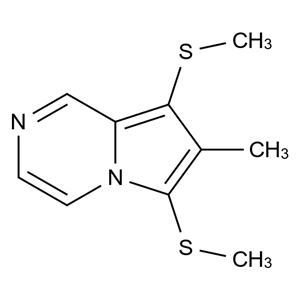 CATO_7-甲基-6，8-雙甲硫基吡咯并[1，2-a]吡嗪_84201-40-1_97%