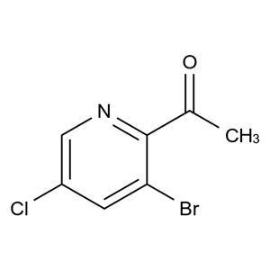 CATO_1-（3-溴-5-氯吡啶-2-基）乙烷-1-酮_1256823-11-6_97%