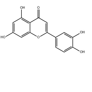 木犀草素；2-(3,4-二羟苯基)-5,7-二羟基-4H-苯并吡喃-4-酮