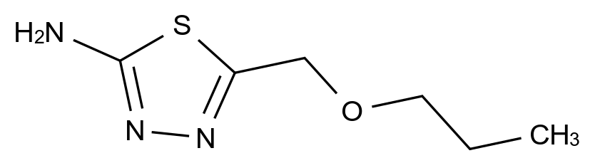 1255147-52-4
3222AD
5-(Propoxymethyl)-1,3,4-thiadiazol-2-amine
C6H11N3OS