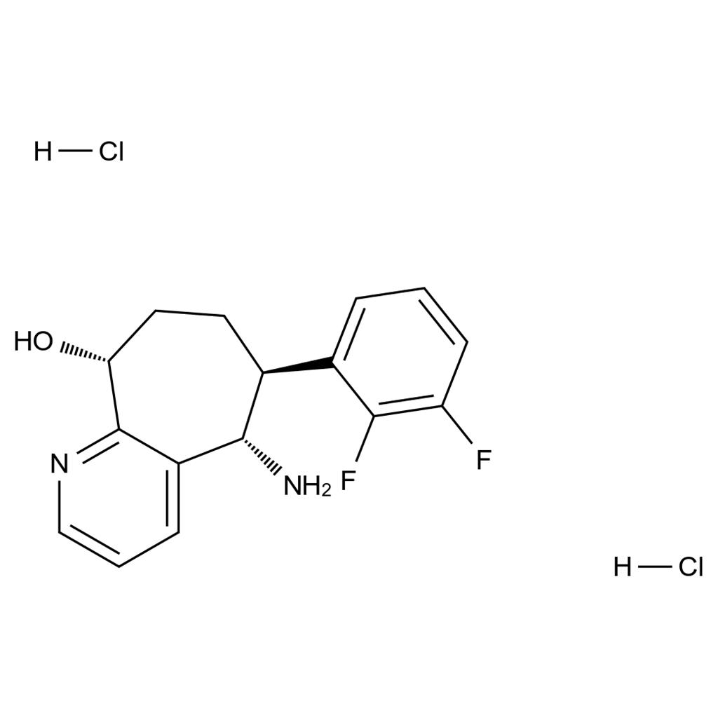 (5S,6S,9R)-5-Amino-6-(2,3-difluorophenyl)-6,7,8,9-tetrahydro-5H-cyclohepta[b]pyridin-9-ol dihydrochloride