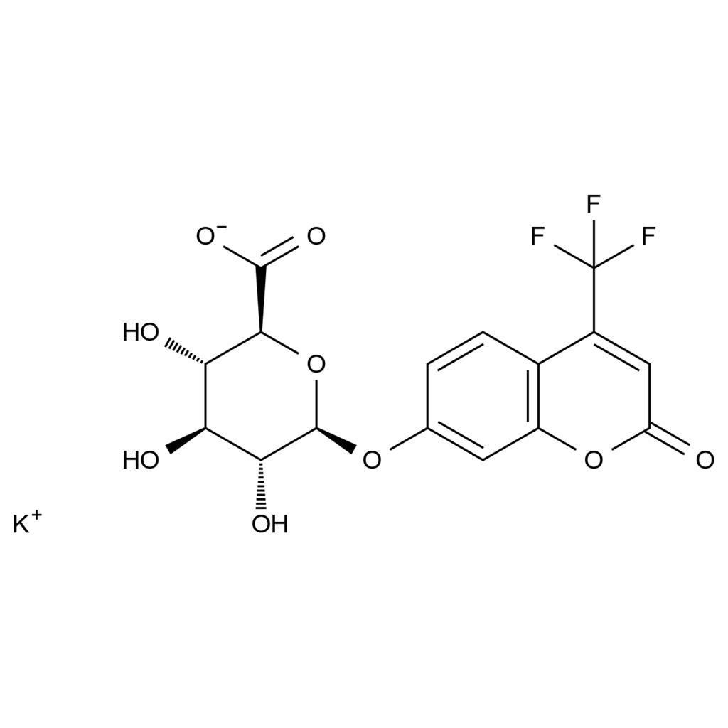 4-Trifluoromethyl-7-hydroxycoumarin glucuronide potassium, 98%