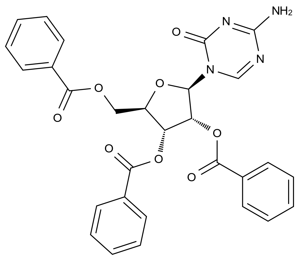 （2R，3R，4R，5R）-2-（4-氨基-2-氧代-1,3,5-三嗪-1（2H）-基）-5-（苯甲酰氧基）甲基）四氫呋喃-3,4-二基二苯甲酸酯,(2R,3R,4R,5R)-2-(4-amino-2-oxo-1,3,5-triazin-1(2H)-yl)-5-((benzoyloxy)methyl)tetrahydrofuran-3,4-diyl dibenzoate