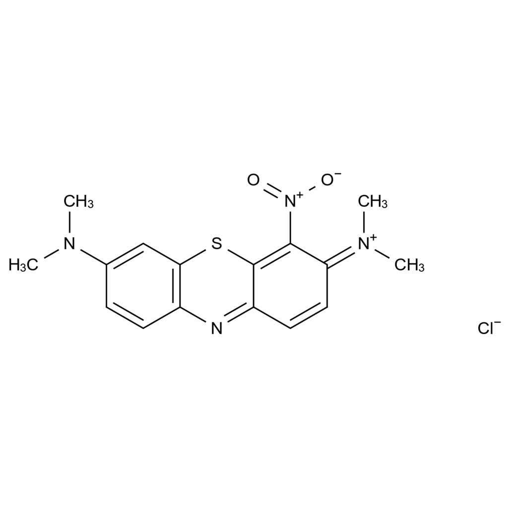 N-(7-(dimethylamino)-4-nitro-3H-phenothiazin-3-ylidene)-N-methylmethanaminium chloride