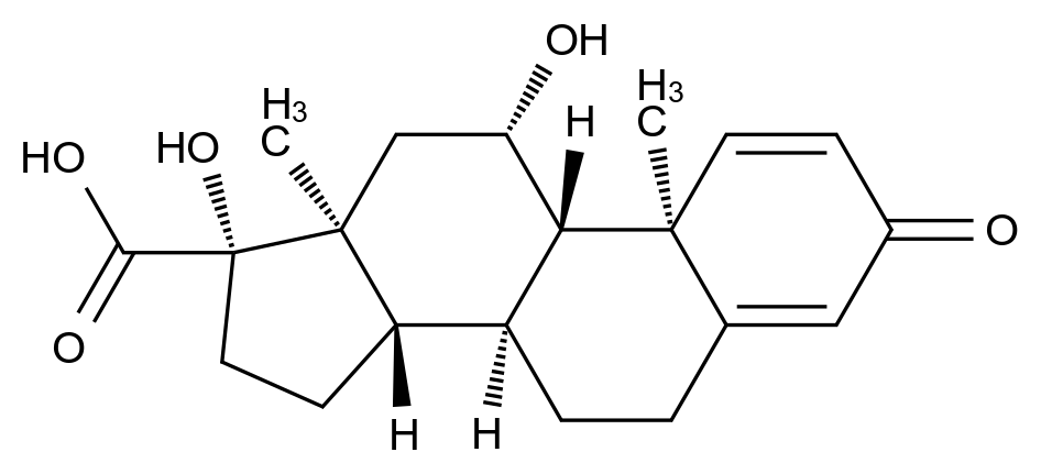 Prednisolone 17-β hydroxyacid