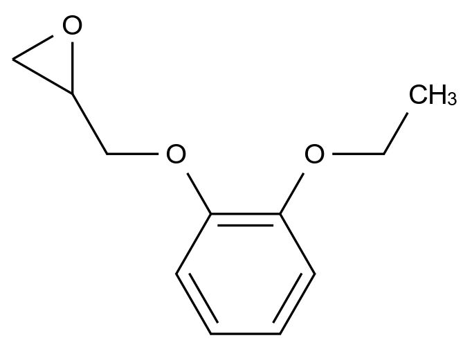 1-(2-Ethoxyphenoxy)-2,3-epoxypropane
2-(2-Ethoxyphenoxymethyl)oxirane
2-Ethoxyphenyl Glycidyl Ether
2-[(2-Ethoxyphenoxy)methyl]oxirane
5296-35-5