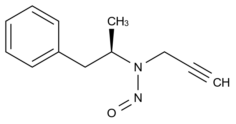 (R)-N-(1-phenylpropan-2-yl)-N-(prop-2-yn-1-yl)nitrous amide,(R)-N-(1-phenylpropan-2-yl)-N-(prop-2-yn-1-yl)nitrous amide