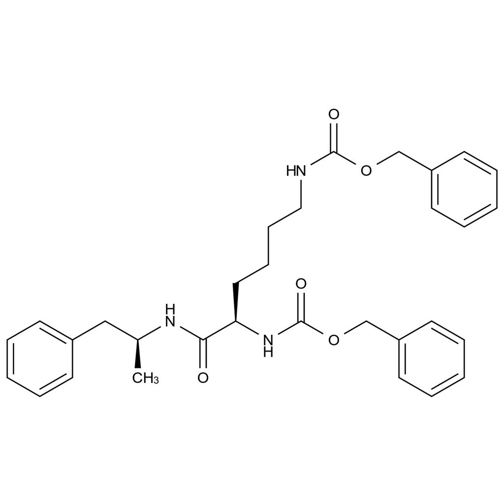 二芐基（（R）-6-氧代-6-（（（S）-1-苯基丙-2-基）氨基）己烷-1,5-二基）二氨基甲酸酯,Dibenzyl ((R)-6-oxo-6-(((S)-1-phenylpropan-2-yl)amino)hexane-1,5-diyl)dicarbamate