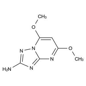 CATO_2-氨基-5,7-二甲氧基-1,2,4-三嗪并[1,5-a]嘧啶_13223-43-3_97%