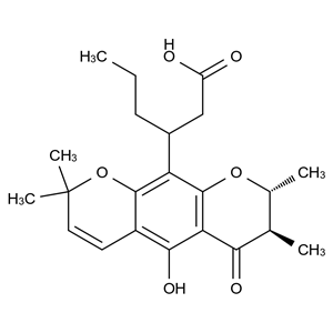 (R)-3-((2S,3S)-5-Hydroxy-2,3,8,8-tetramethyl-4-oxo-2,3,4,8-tetrahydropyrano[3,2-g]chromen-10-yl)hexanoic acid