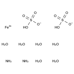 硫酸亞鐵(II)銨 六水合物,99A04ICQ3J
7783-85-9
Ferrous ammonium sulfate hexahydrate
Ammonium iron(II) sulfate, hexahydrate (2:1:2:6)
Sulfuric acid, ammonium iron(2+) salt (2:2:1), hexahydrate
Ammonium ferrous sulfate hexahydrate
Ferrous ammonium sulfate, hexahydrate
Iron ammonium sulfate hydrate
Sulfuric acid, ammonium iron(2+) salt, hexahydrate
UNII-99A04ICQ3J