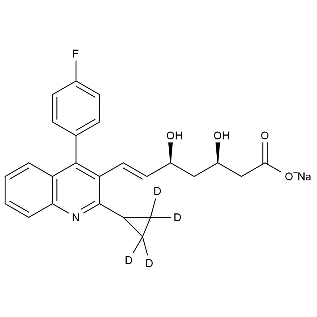 匹伐他汀-d4鈉鹽,Pitavastatin-d4 Sodium Salt