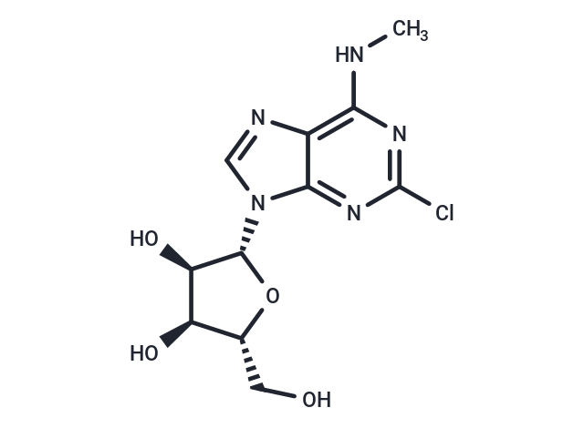 化合物 2-Chloro-N6-methyladenosine,2-Chloro-N6-methyladenosine