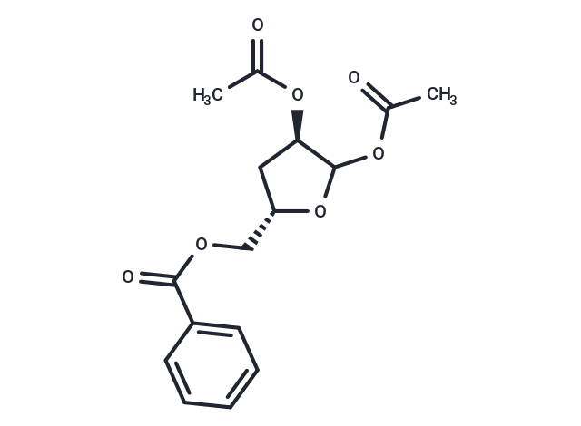 化合物 5-O-Benzoyl-1’,2’-O-diacetyl-3’-deoxy-D-ribofuranose,5-O-Benzoyl-1’,2’-O-diacetyl-3’-deoxy-D-ribofuranose