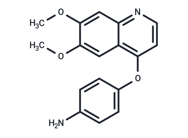 化合物 4-(6,7-dimethoxyquinolin-4-yl)oxyaniline,4-(6,7-dimethoxyquinolin-4-yl)oxyaniline