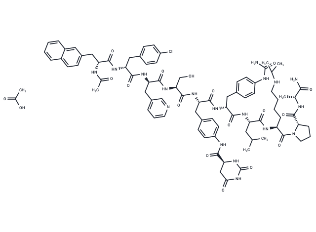 化合物Degarelix acetate,Degarelix acetate(214766-78-6 free base)