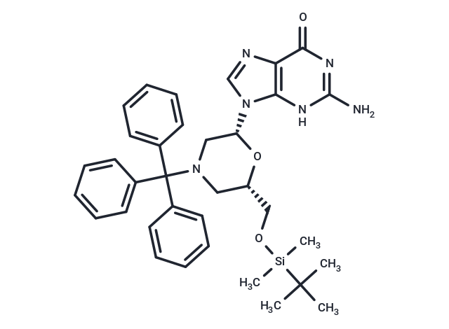 化合物 7’-t-Butyldimethylsilyloxy-N-trityl-morpholino ? guanine,7’-t-Butyldimethylsilyloxy-N-trityl-morpholino ? guanine