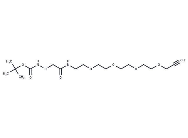 化合物 Boc-aminooxy-amide-PEG4-propargyl,Boc-aminooxy-amide-PEG4-propargyl