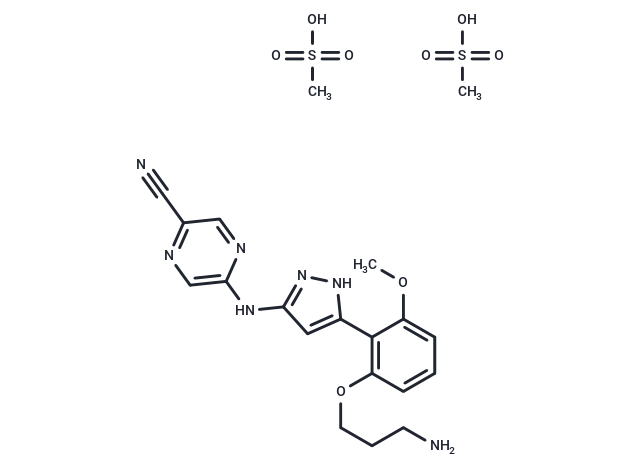 Prexasertib dimesylate,Prexasertib dimesylate