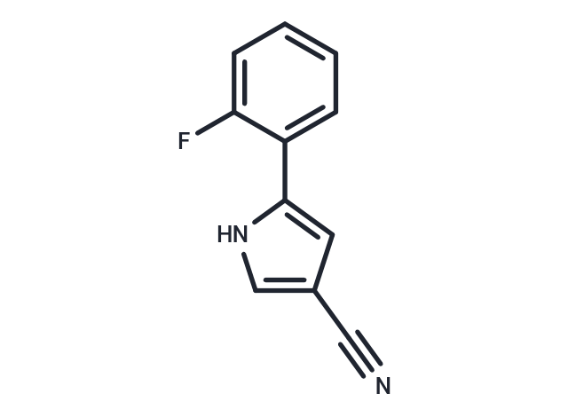 化合物 5-(2-Fluorophenyl)-1H-pyrrole-3-carbonitrile,5-(2-Fluorophenyl)-1H-pyrrole-3-carbonitrile