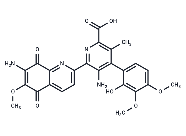 化合物 Streptonigrin,Streptonigrin