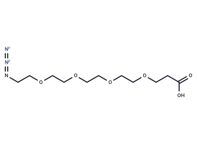 化合物 Azido-PEG4-C2-acid,Azido-PEG4-C2-acid