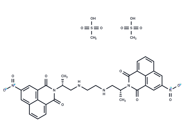 化合物 Bisnafide mesylate,Bisnafide mesylate