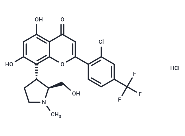 化合物 rel-(2S,3R)-Voruciclib hydrochloride,rel-(2S,3R)-Voruciclib hydrochloride