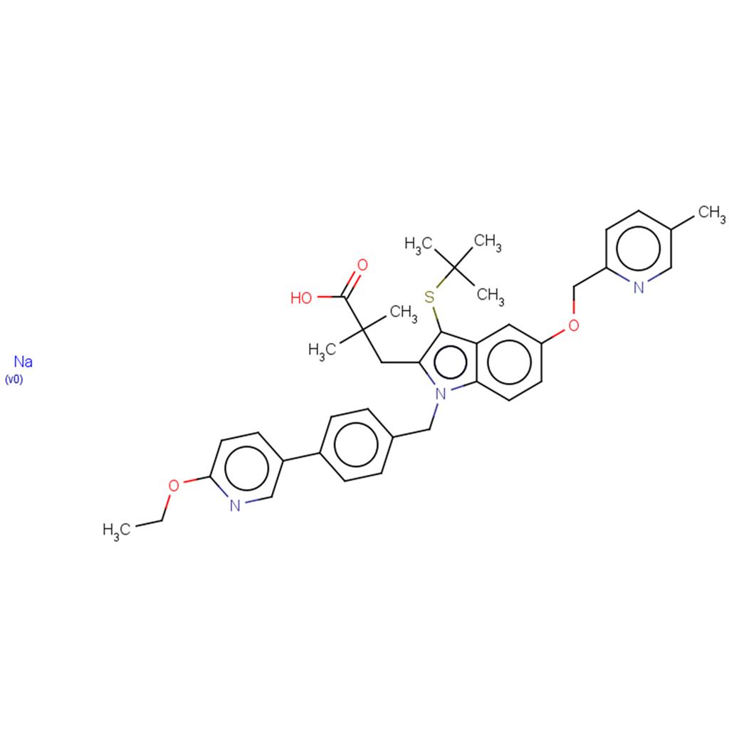 化合物 Fiboflapon sodium,Fiboflapon sodium