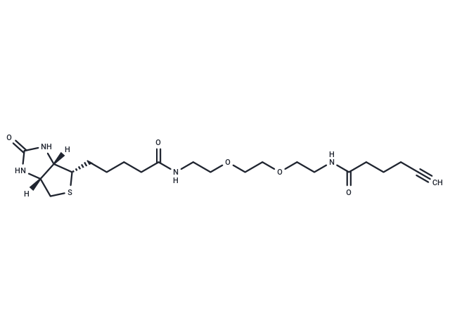 化合物 Biotin-PEG2-C4-alkyne,Biotin-PEG2-C4-alkyne