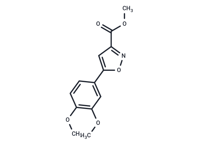 異惡唑-3-羧酸,5-(3,4-二甲氧苯基)-,甲酯,methyl 5-(3,4-dimethoxyphenyl)isoxazole-3-carboxylate