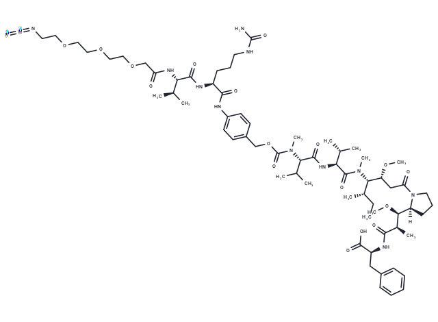 化合物 N3-PEG3-VC-PAB-MMAF,N3-PEG3-VC-PAB-MMAF