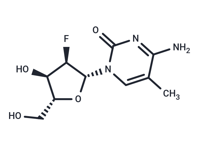 化合物 2’-Deoxy-2’-fluoro-5-methylcytidine,2’-Deoxy-2’-fluoro-5-methylcytidine