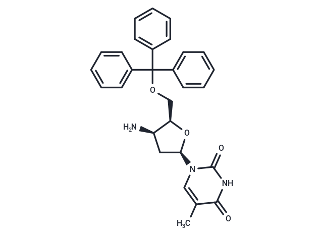 化合物 3’-b-Amino-2’,3’-dideoxy-5’-O-methoxytrityl-5-methyluridine,3’-b-Amino-2’,3’-dideoxy-5’-O-methoxytrityl-5-methyluridine