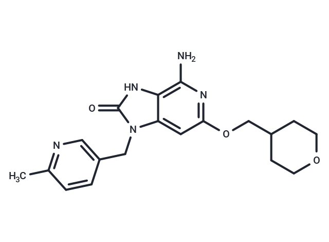 化合物 4-Amino-1,3-dihydro-1-[(6-methyl-3-pyridinyl)methyl]-6- ? [(tetrahydro-2H-pyran-4-yl)methoxy]-2H-imidazo[4,5-c]-pyridin-2-one,4-Amino-1,3-dihydro-1-[(6-methyl-3-pyridinyl)methyl]-6- ? [(tetrahydro-2H-pyran-4-yl)methoxy]-2H-imidazo[4,5-c]-pyridin-2-one