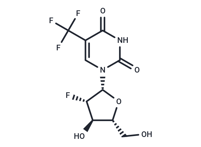 化合物 2’-Deoxy-2’-fluoro-5-trifluoromethyl-arabinouridine,2’-Deoxy-2’-fluoro-5-trifluoromethyl-arabinouridine