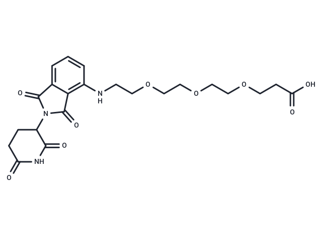 化合物Pomalidomide-PEG3-CO2H,Pomalidomide-PEG3-CO2H