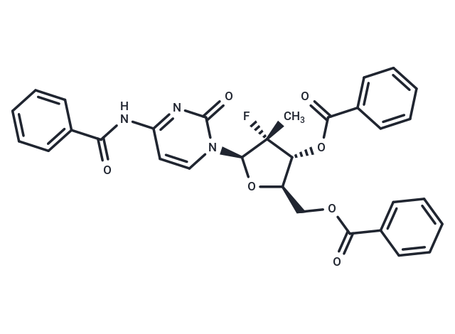 化合物 (2R,3R,4R,5R)-5-(4-Benzamido-2-oxopyrimidin-1(2H)-yl)-2-((benzoyloxy)methyl)-4-fluoro-4-methyltetrahydrofuran-3-yl benzoate,(2R,3R,4R,5R)-5-(4-Benzamido-2-oxopyrimidin-1(2H)-yl)-2-((benzoyloxy)methyl)-4-fluoro-4-methyltetrahydrofuran-3-yl benzoate