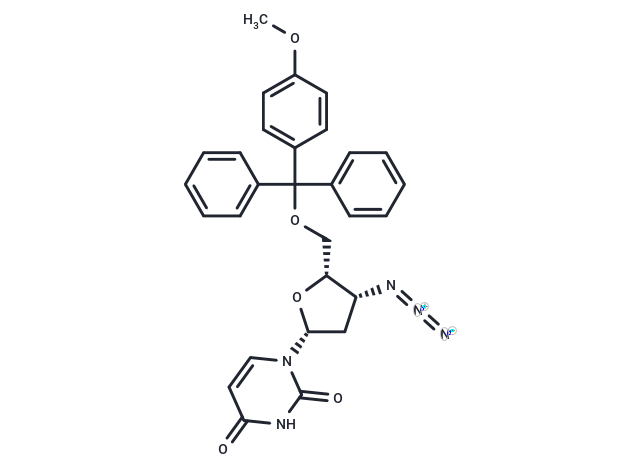 化合物 3’-beta-Azido-2’,3’-dideoxy-5’-O-(4-methoxytrityl)uridine,3’-beta-Azido-2’,3’-dideoxy-5’-O-(4-methoxytrityl)uridine