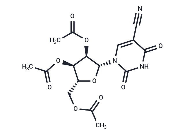 化合物 2’,3’,5’-Tri-O-acetyl-5-cyanouridine,2’,3’,5’-Tri-O-acetyl-5-cyanouridine