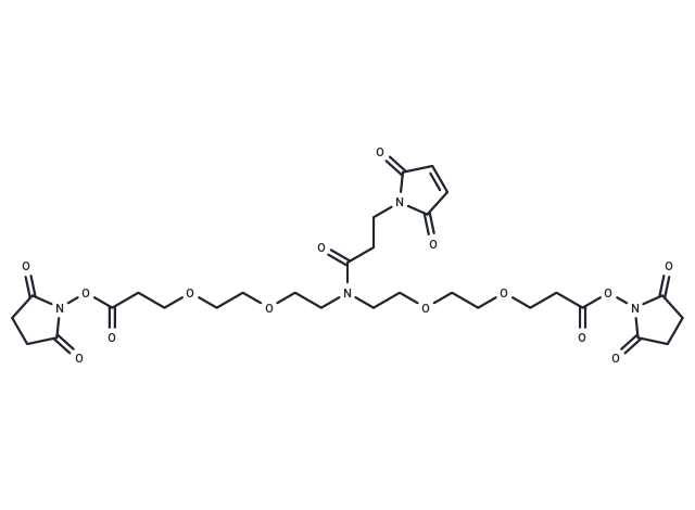 化合物 N-Mal-N-bis(PEG2-NHS ester),N-Mal-N-bis(PEG2-NHS ester)