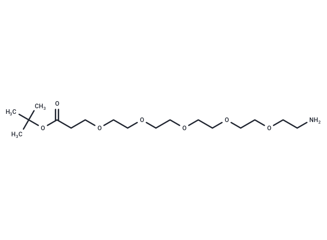 化合物 Amino-PEG5-Boc,Amino-PEG5-Boc