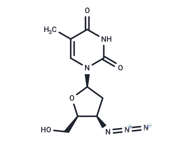 化合物 1-(3-beta-Azido-2,3-dideoxy-beta-D-threopenta-furanosyl)thymine,3-epi-Azido-3-deoxythymidine